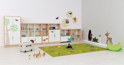 Meuble rangement crèche